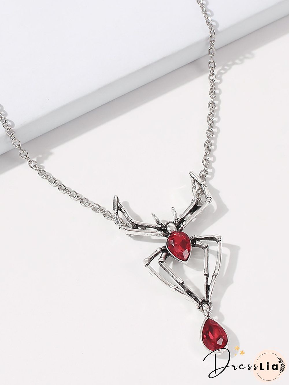 Women Street All Season Halloween Daily Crystal Metal Rhinestone Vintage Style Pendant Necklaces Necklace