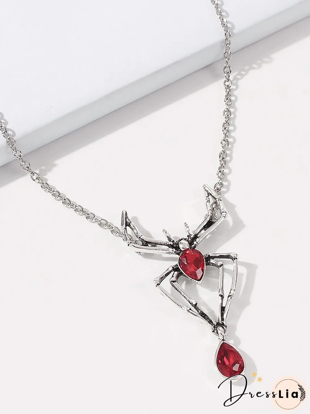 Women Street All Season Halloween Daily Crystal Metal Rhinestone Vintage Style Pendant Necklaces Necklace