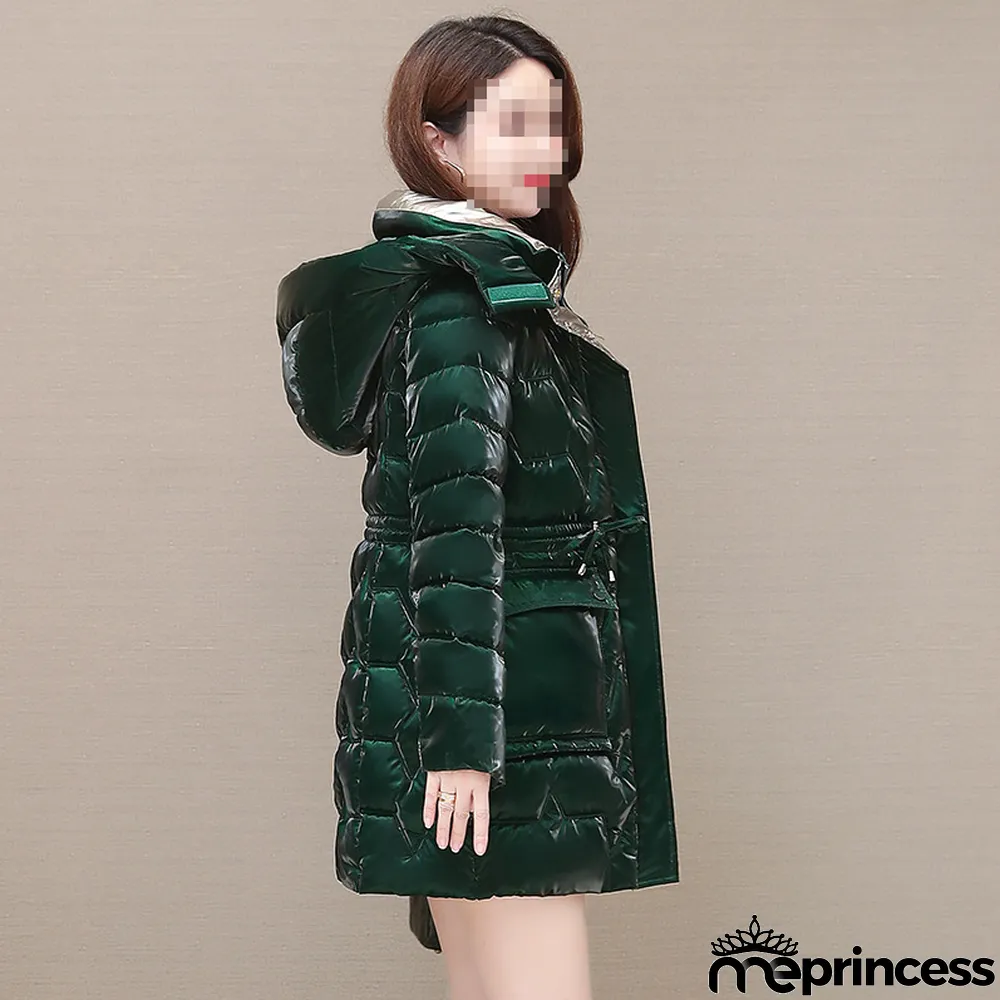 Women Shiny Warm Padded Jacket