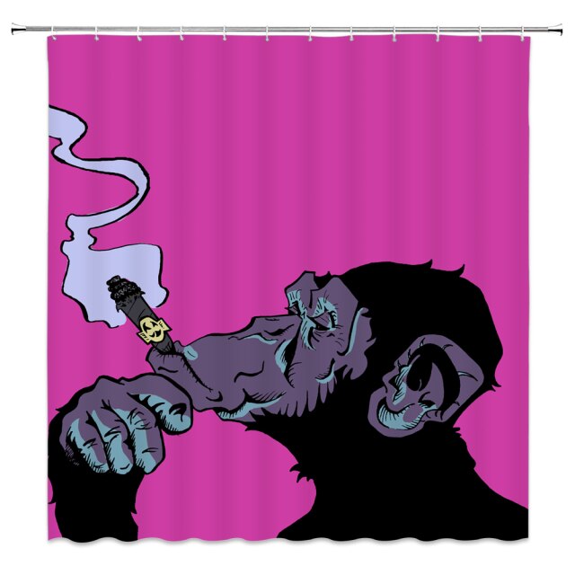 

Shower Curtain – Elephant Tiger Orangutan-180*180cm, 501 Original