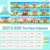 Little Bear Diamond Art Monthly Flip Tabletop Calendar January 2027 - December 2028 Small Desktop Calendar Planner 24 Months for Living Room Bedroom Office Desk Gift Giving