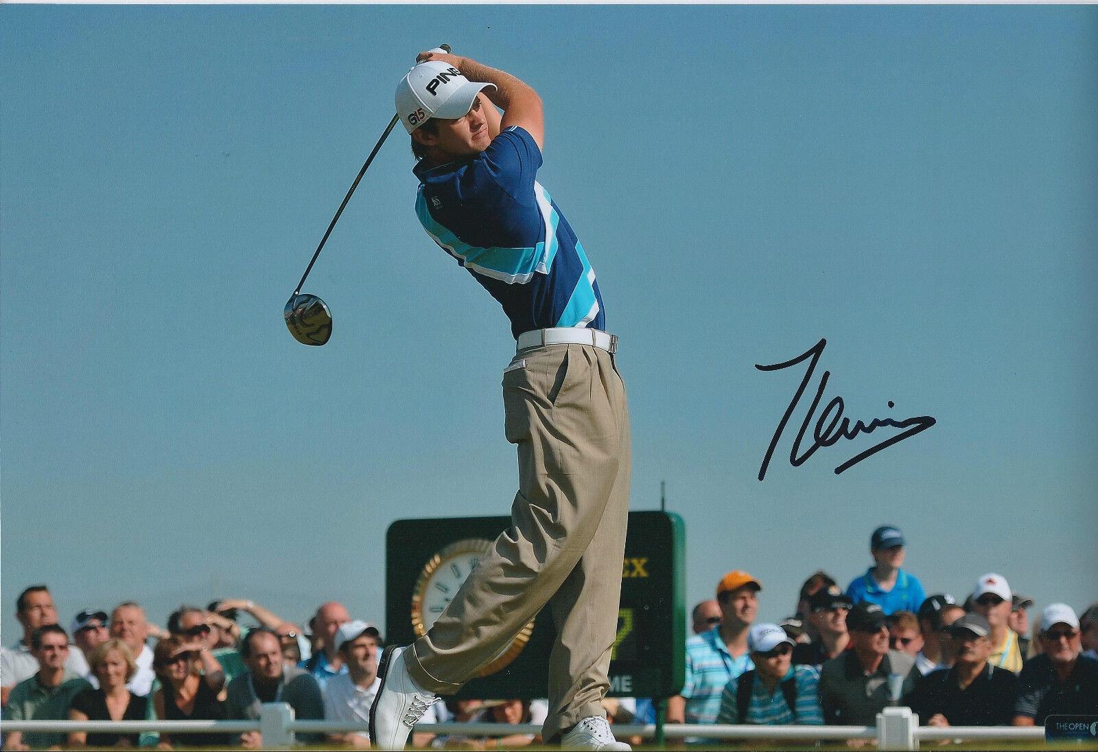 TOM LEWIS SIGNED Autograph Golf BMW Wentworth 12x8 Photo Poster painting AFTAL GOLF In Person