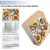(US Only)Sunflower Puppy DIY Diamond Painting Napkin Holder Kit Gift for Friends Family