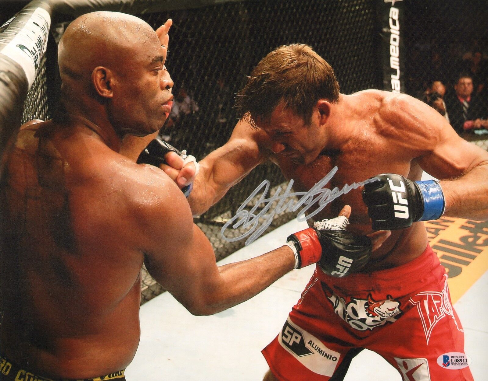 Stephan Bonnar Signed 11x14 Photo Poster painting BAS Beckett COA UFC 153 Anderson Silva Picture