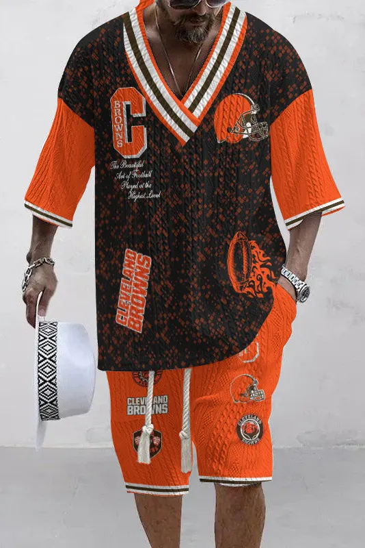 Cleveland Browns Limited Edition Top And Shorts Two-Piece Suits