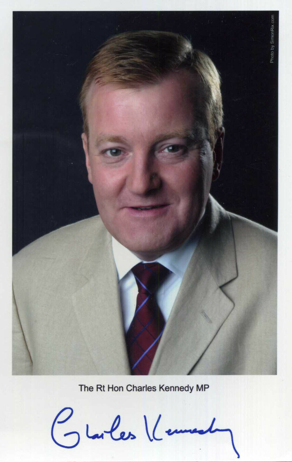 CHARLES KENNEDY Signed Photo Poster paintinggraph - Liberal Democratic Politician - preprint