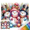 Christmas Full 11CT DIY Stamped Cross Stitch Kits for Adults 40x40cm