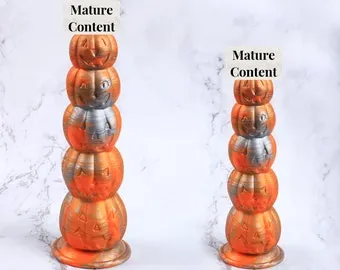 pornhint Pornhint 28cm 11.02"Fantasy Halloween Gifts-Pumpkin Silicone Dildos Anal Butt Plug With Suction Cup Soft Sex Adult Toys For Men Woman Gay Mature