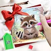 6PCS Diamond Painting Animal Greeting Cards Postcards with Envelopes