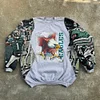 Eagles Patchwork Print Long Sleeve Sweatshirt