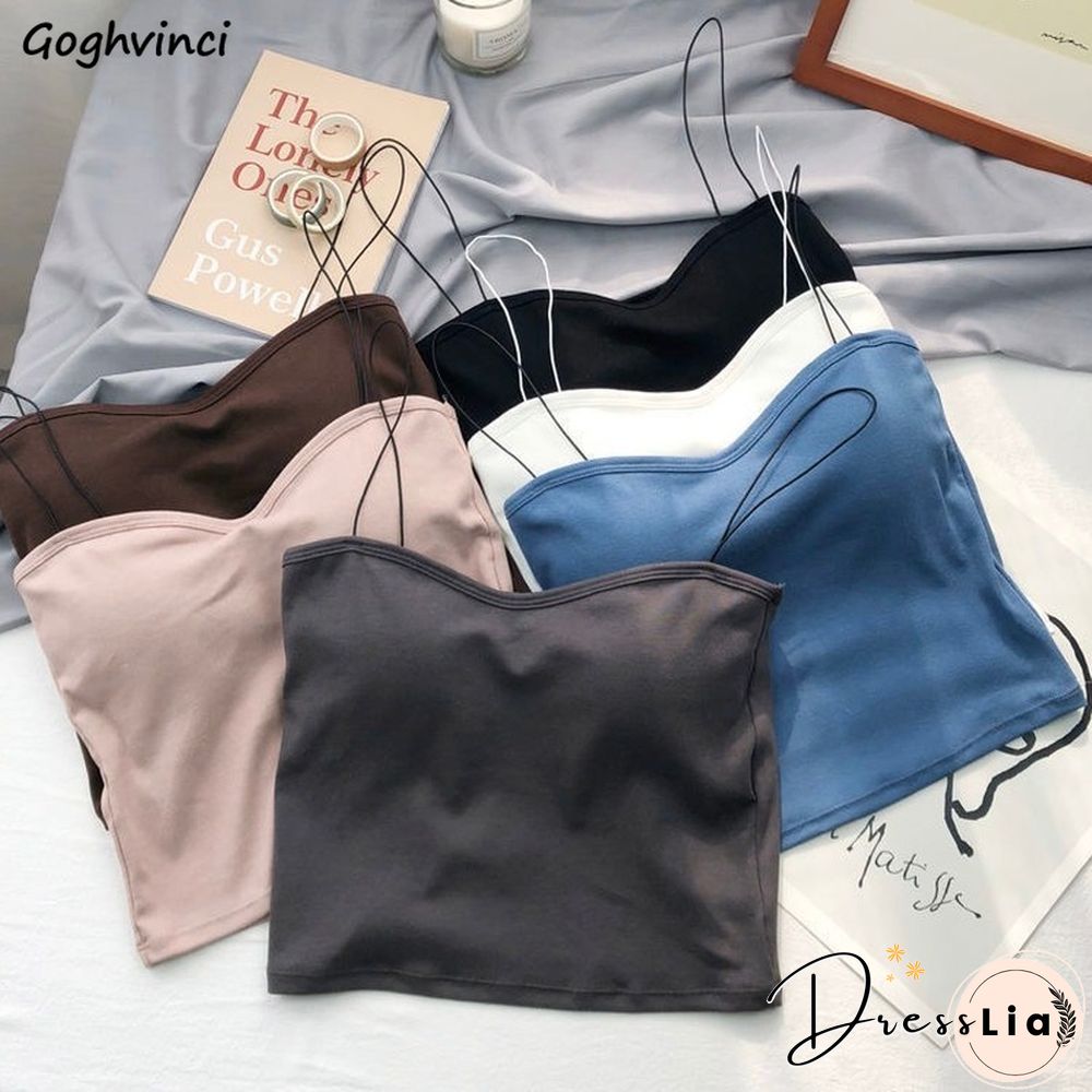 Camis Women Plain Sexy Spaghetti Strap Backless Tanks Womens Chic Daily Skinny Ins Tops