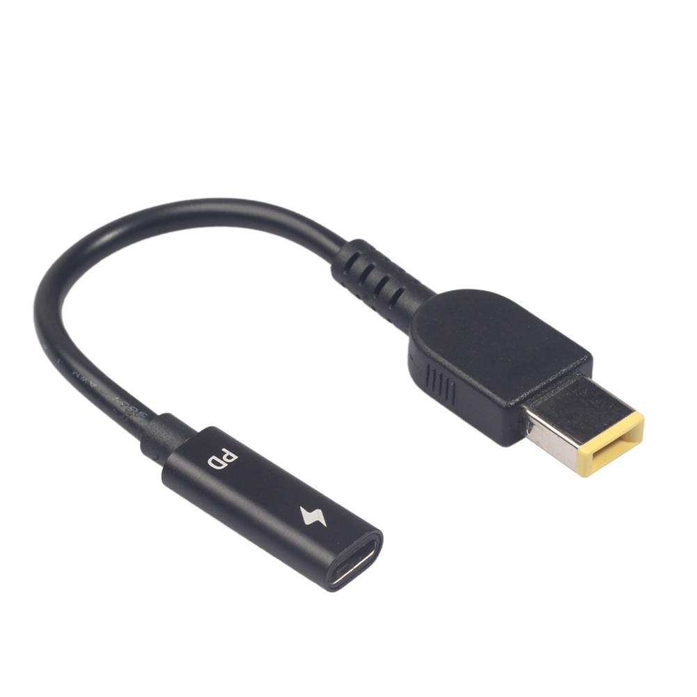 

Type-C Female To Square Dc Male Plug Pd Charging Cable For Lenovo Thinkpad, 501 Original