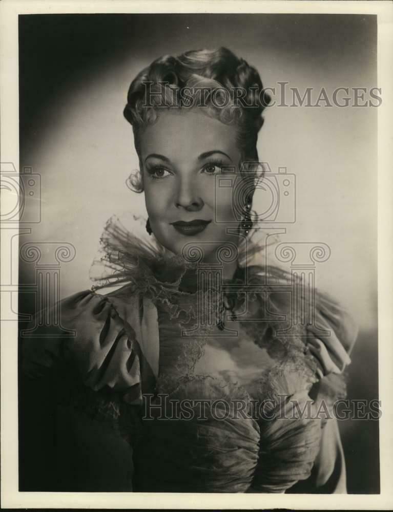 Press Photo Poster painting Hillary Brooke stars in the melodrama Vendetta