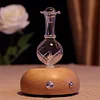 Essential Oil Nebulizing Diffuser - Aromatic Elegance - Wooden Base Design
