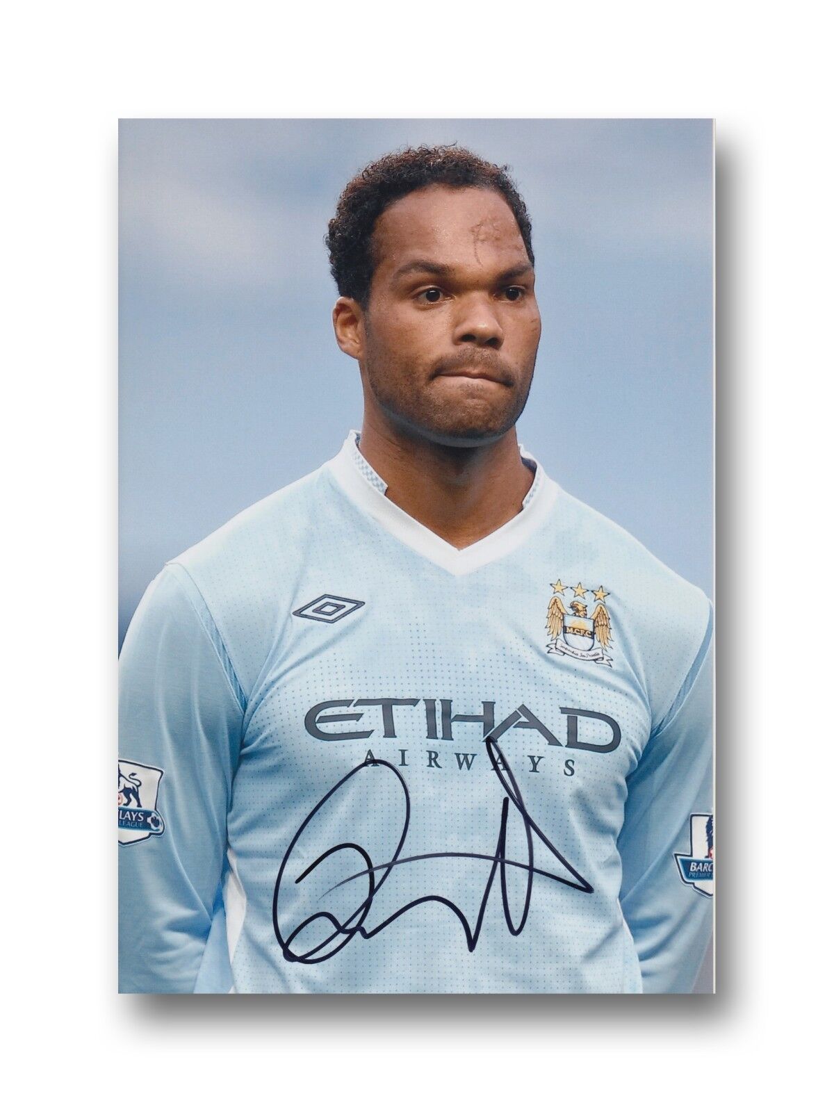 MANCHESTER CITY HAND SIGNED JOLEON LESCOTT 12X8 Photo Poster painting 1.