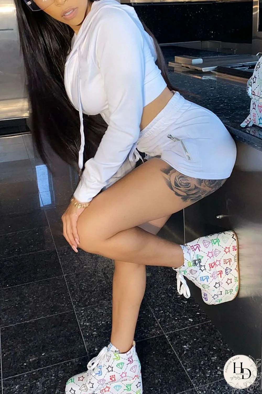 Yellow Polyester Fashion Casual Europe and America Solid Zippered Straight Long Sleeve Two Pieces