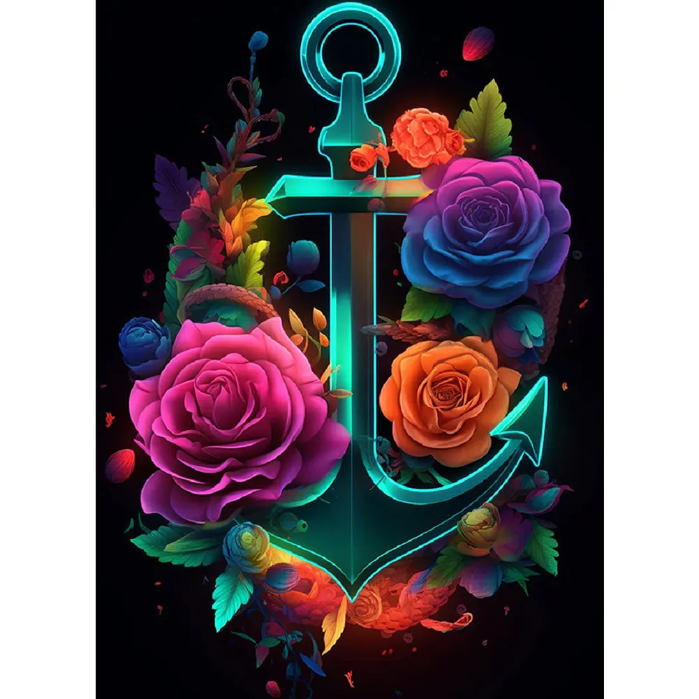 Partial AB Diamond Painting - Full Round Drill - Rose(Canvas|45*60cm)