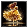 (Stamped/Counted) Ballerina Belle Silhouette-11CT Cross Stitch 40*40cm