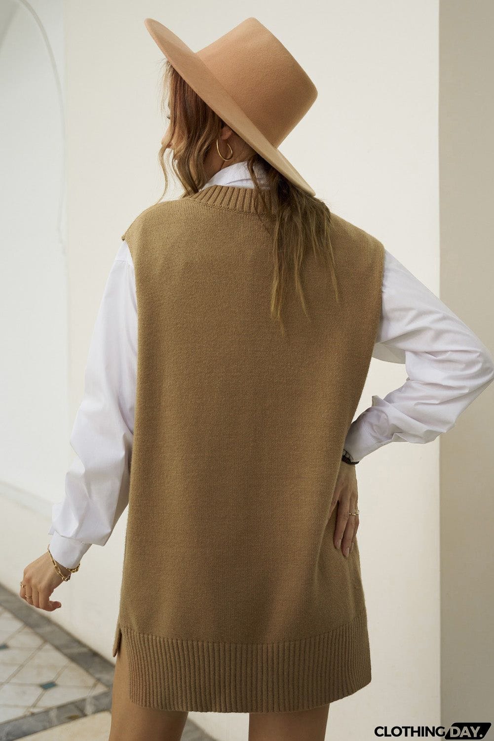 Knit Pullover Vest Sweater