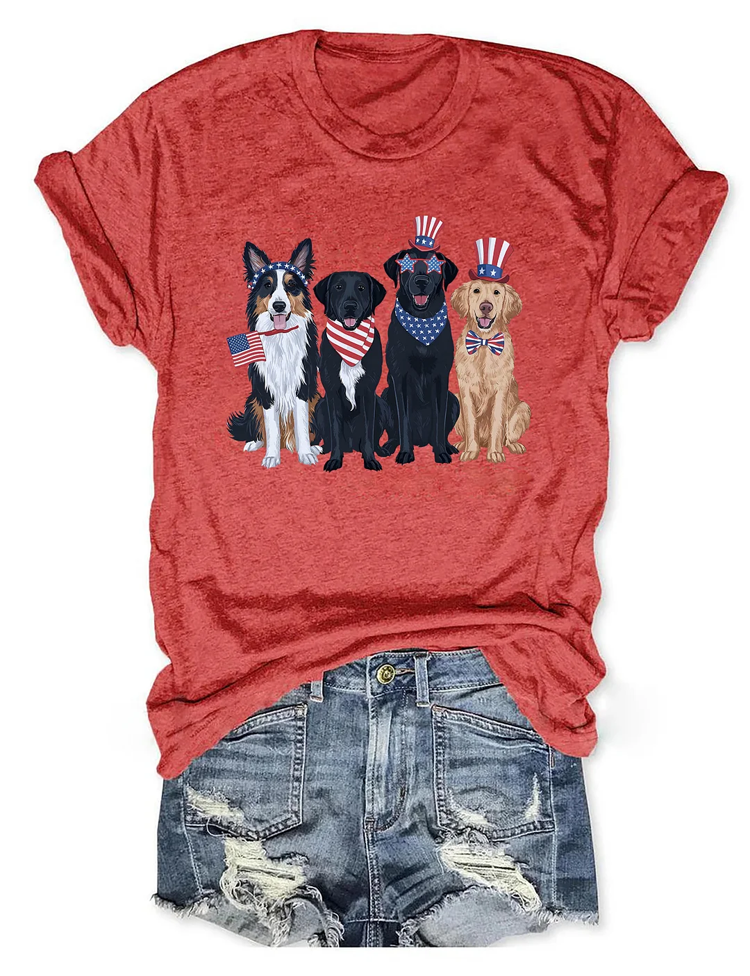 Golden Retriever 4th Of July T-shirt
