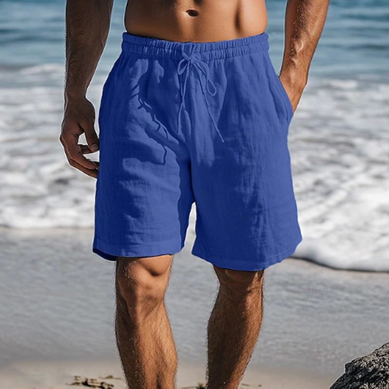  Men's Stylish Black Beach Shorts for Summer - Perfect for Casual Wear and Outdoor Activities