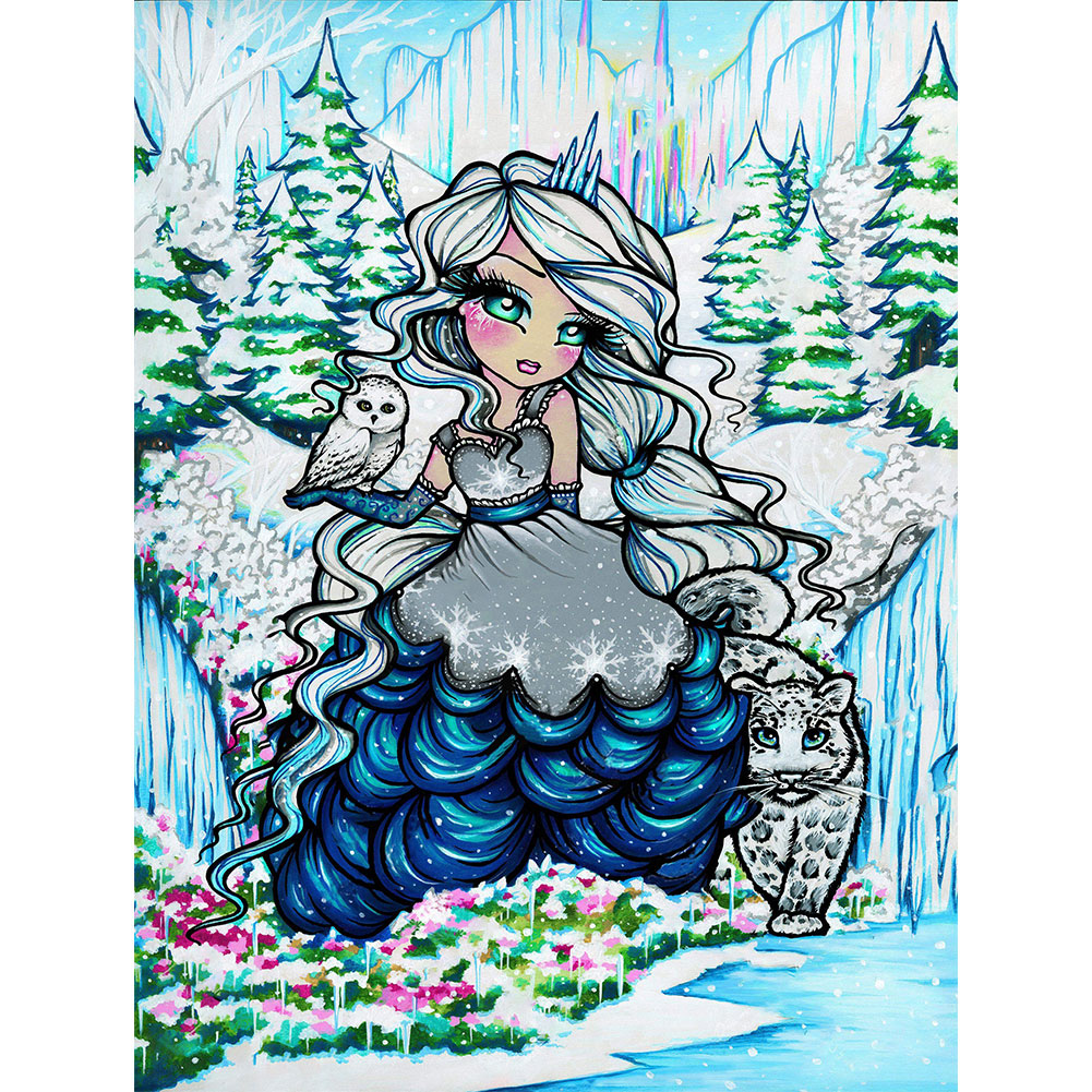 

(Multi-Size) Girl - Round/Square Drill Diamond Painting, Square diamond 30*40cm, 501 Original