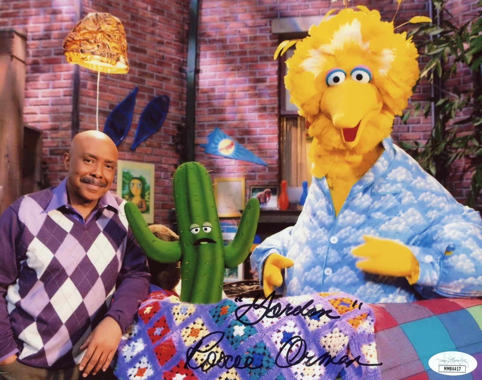 Roscoe Orman Gordon Sesame Street 8x10 Photo Poster painting Signed Autographed JSA Certified