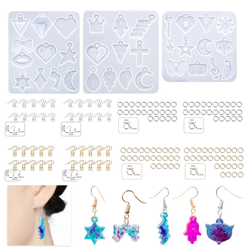 Earrings Resin Mold Material Kit