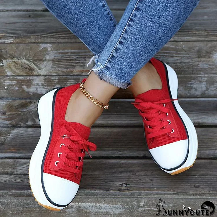 Women'Casual Mesh Platform Sneakers
