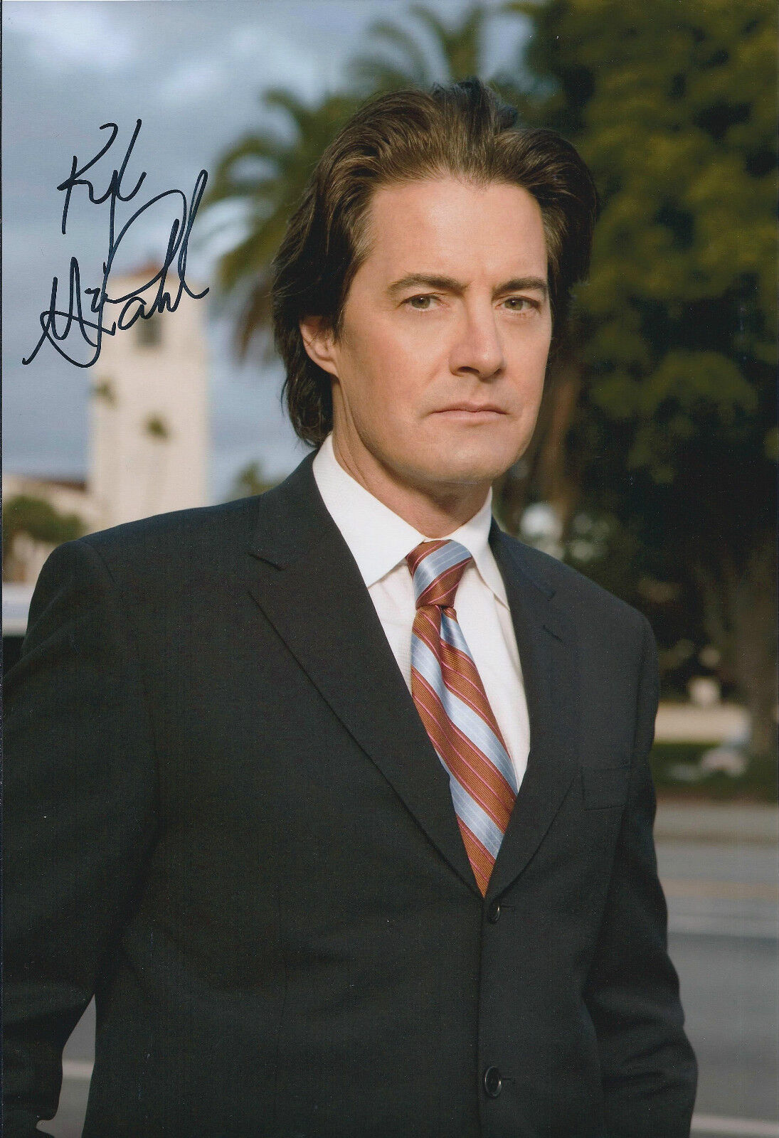 Kyle MACLACHLAN Signed Autograph 12x8 Photo Poster painting COA AFTAL Sex in the City Dr Morton