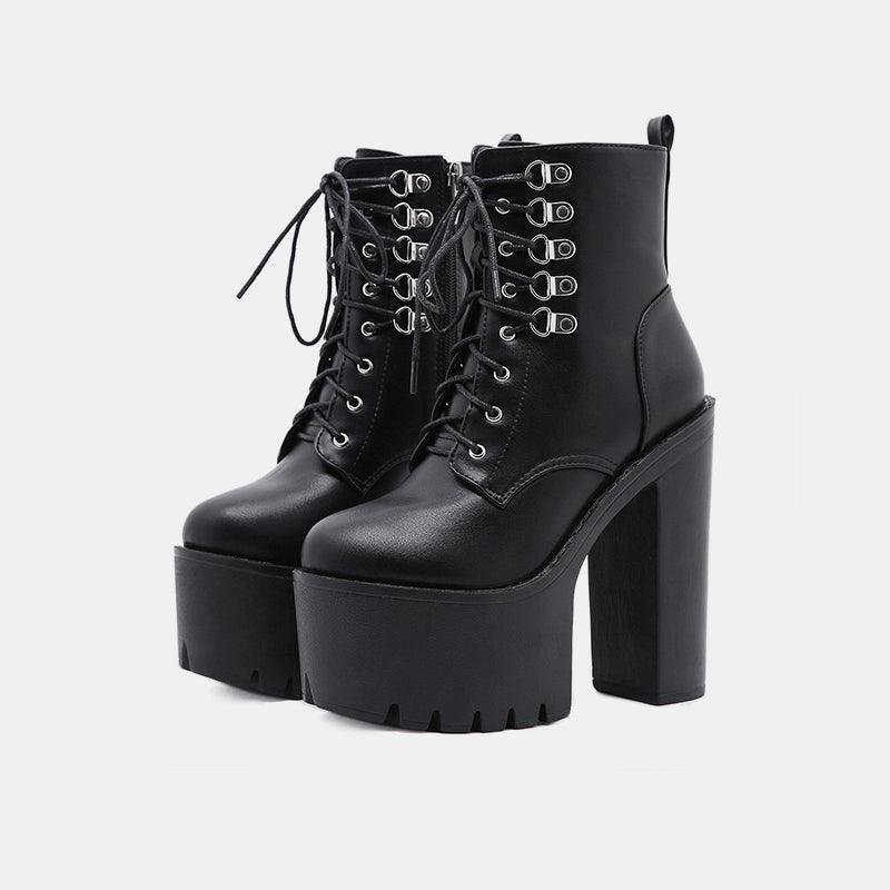 Platform Lace Up Boots
