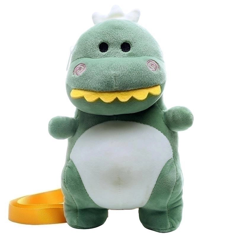 Women’s Small Plush Dinosaur Cute Zipper Shoulder Bag Phone Wallets Crossbody Bag