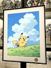 Pikachu On Grassland Decorative Painting - Pokemon - Xingkong Studio