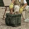 Camping Storage Bag Large Capacity Foldable Bag for Hiking Picnic Travel (Green)