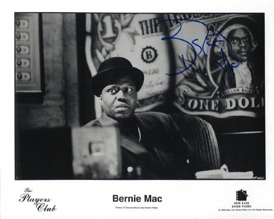 Bernie Mac 1957-2008 autograph 8x10