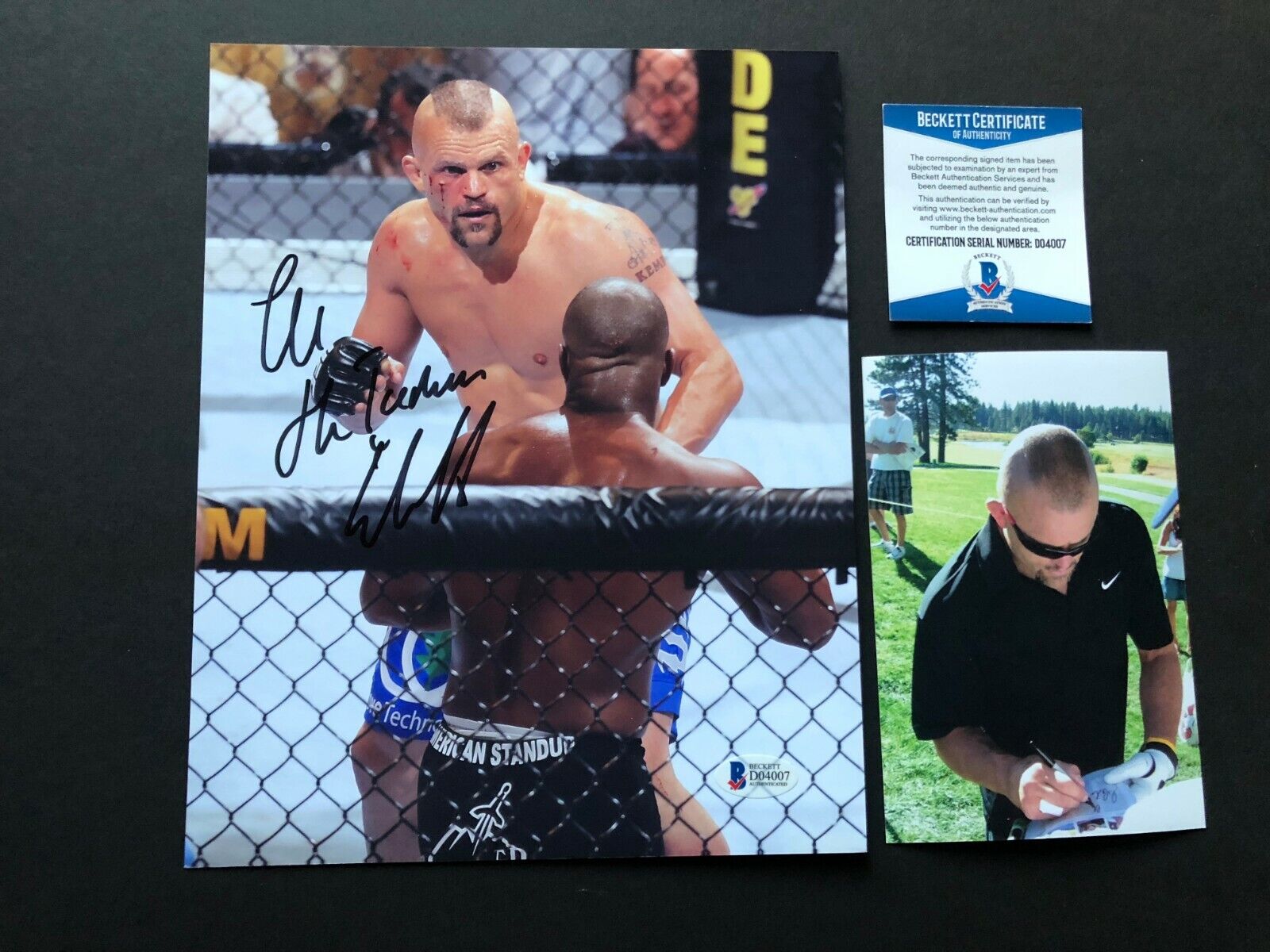 Chuck Liddell Rare! signed autographed UFC MMA 8x10 Photo Poster painting Beckett BAS coa