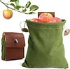 Sturdy Waxed Canvas Foraging Bag, Belt Bag