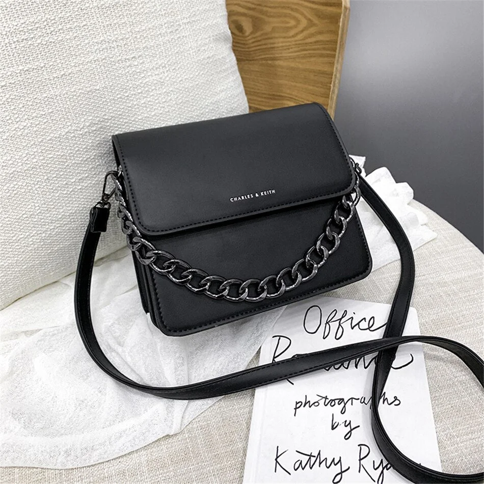 New Flap Bag PU Leather Shoulder Bags for Women 2021 Hot Fashion Chain Female Crossbody Bag Brand Designer High Quality Handbags