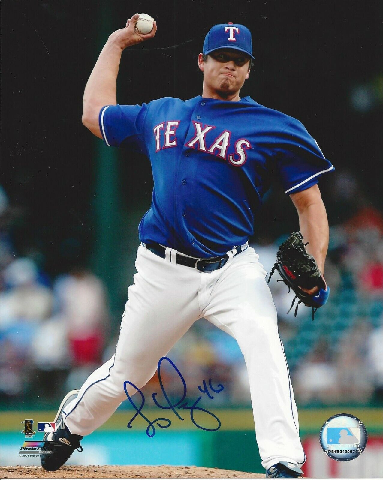 Luis Mendoza Autographed 8x10 Texas Rangers#S1030