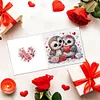 6Pcs Valentines Day Diamond Painting Greeting Card