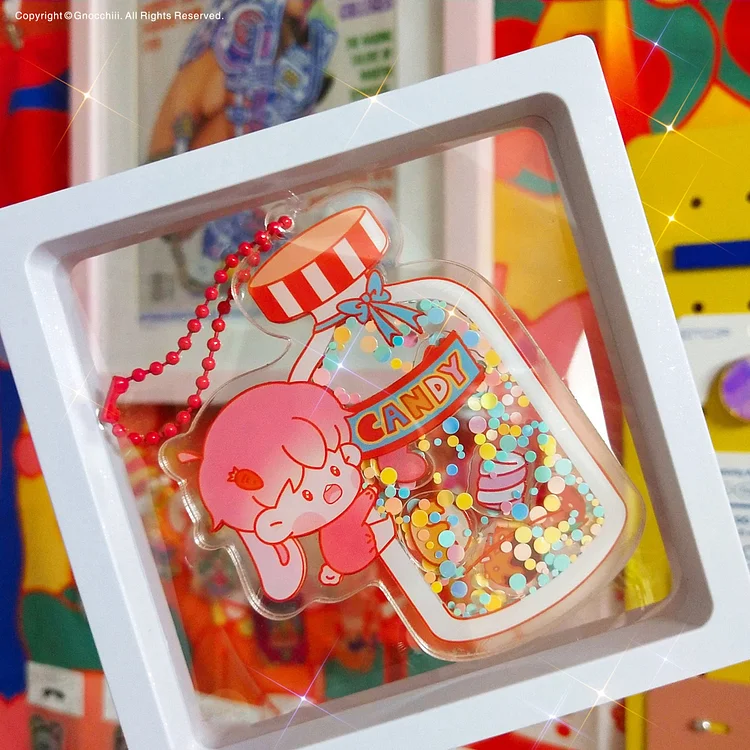 CANDY Acrylic Liquid Keychain