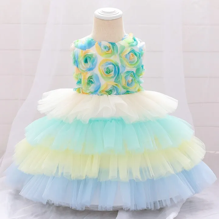 Toddler Baby Girl Christening 1 Year Birthday Dress Costume Newborn Lace Christmas Party Wedding Princess Dresses Baby Vestido