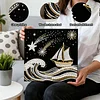 (25x25cm)DIY Pearl Painting Framed Handmade Pearl Material Art Kit Living Room Decor