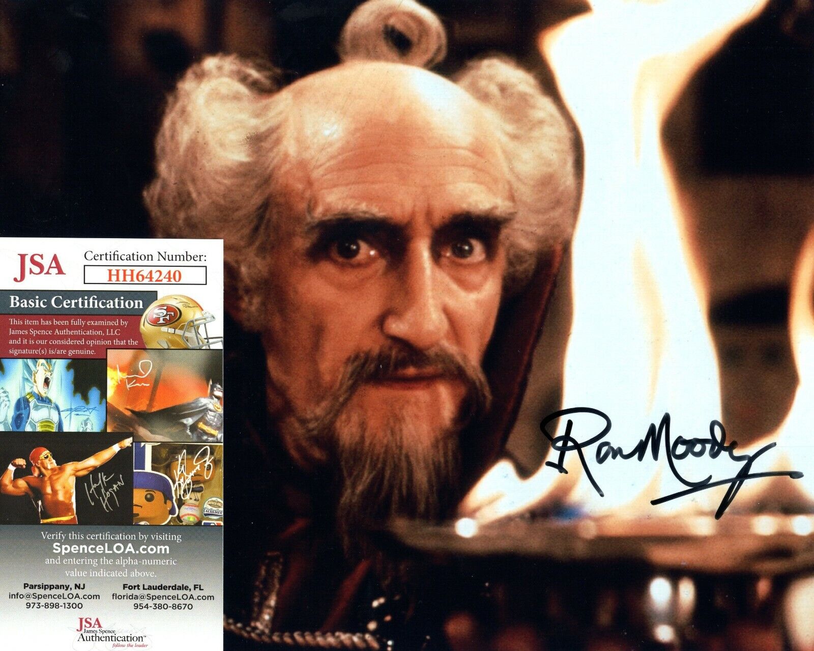 Ron Moody English Actor Singer Hand Signed Autograph 8x10 Photo Poster painting with JSA COA