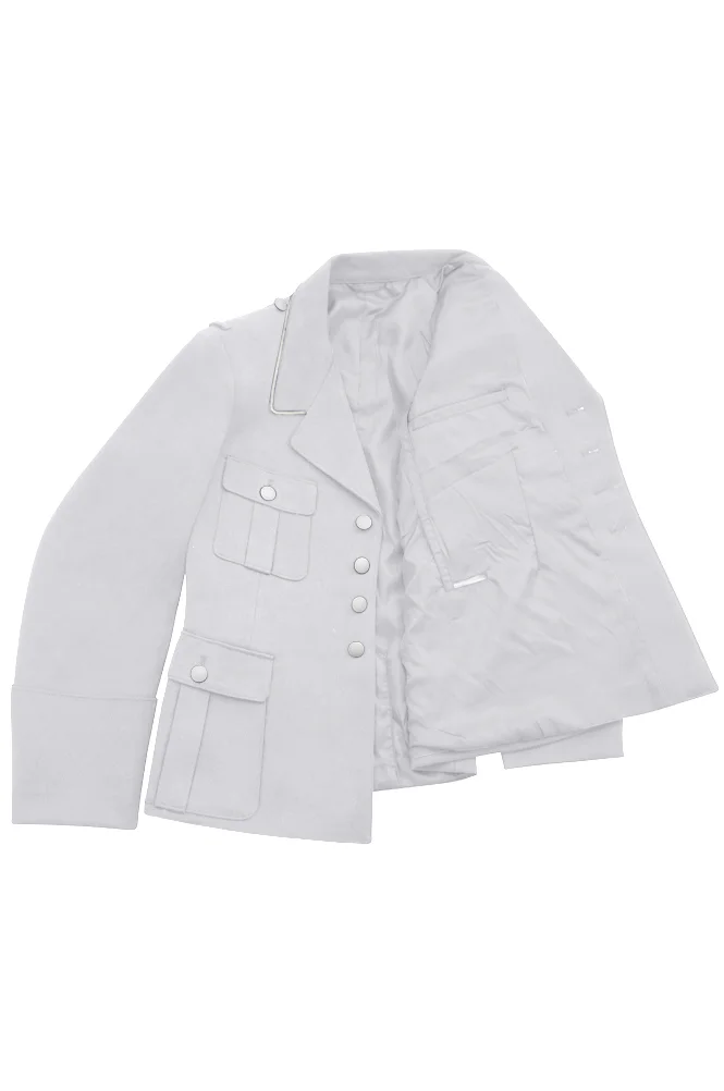   Luftwaffe German M35 General Officer White Gabardine Jacket Dress Tunic Dress Short Cut German-Uniform