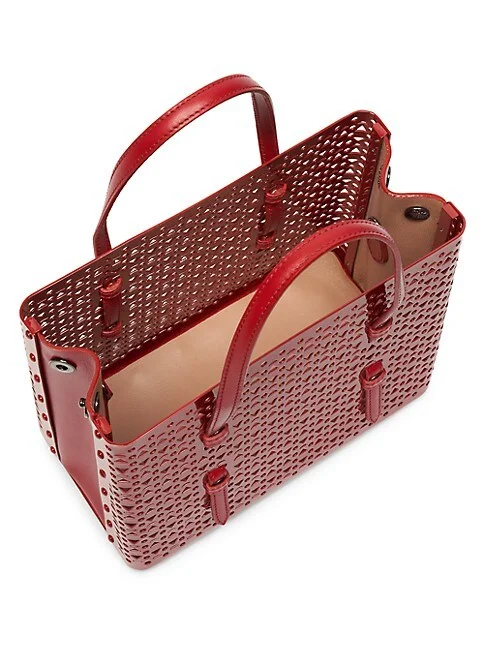 Ala&iuml;a Mina 20 Mini Leather Tote bag