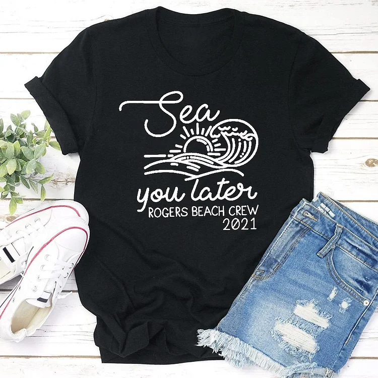 Sea You Later Beach  T-shirt Tee - 01465-Annaletters