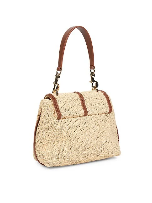 Chlo&eacute; Penelope Woven Small Shoulder Bag