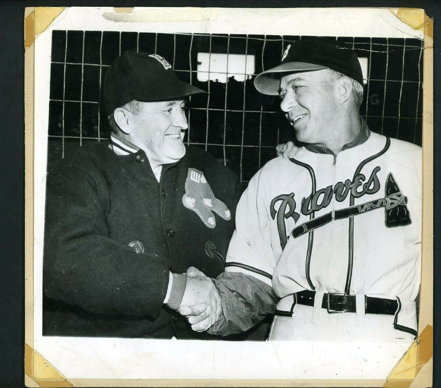 Joe McCarthy & Billy Southworth 1948 Press Photo Poster painting Boston Red Sox Braves