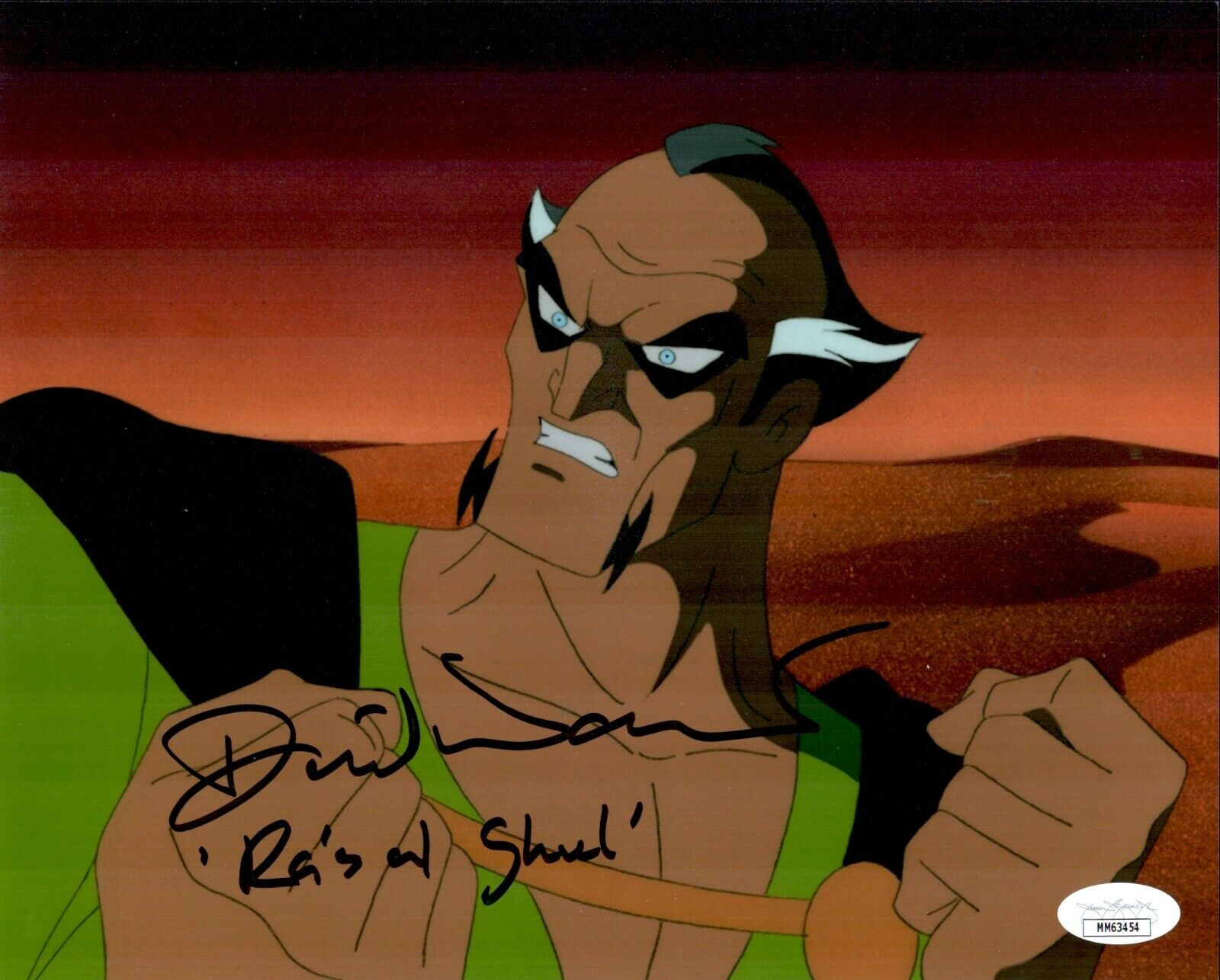 DAVID WARNER Signed Ra's Al Ghul BATMAN ANIMATED SERIES 8x10 Photo Poster painting JSA COA Cert